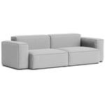 HAY-Mags Soft Low 2,5-personers Sofa Comb. 1, Flamiber Grey C8 / Mørkegrå Syning