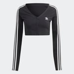 adidas Adicolor Classics 3-Stripes Button Long Sleeve Long-Sleeve Top Women