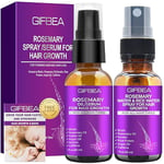 GIFBEA Rosemary Oil Serum for Hair Growth W/Rosemary Water & Rice Water Spray Hair Growth,Biotin Castor Oil Argan Oil Caffeine Keratin Reduce Hair Loss,Hair Thickening Products Treatment for Women Men