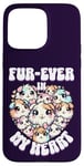 Coque pour iPhone 15 Pro Max Fur-ever in My Heart Kawaii Cochon d'Inde Cœur