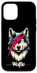 Coque pour iPhone 13 Pro Wolf Rock Music Concert Band Retro Novelty Funny Wolf
