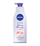 NIVEA Oil In Lotion Cherry Blossom amp Jojoba Oil 400ml Replenishing Body Lotion