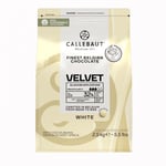 Callebaut Choklad Belgisk Vit Velvet, 2,5 kg -