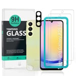 Ibywind Screen Protector For Samsung Galaxy A25 5G 6.5"[2 Pack],9H Hardness Tempered Glass,With 1Pc Camera Lens Protector,Easy to Install