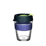 KeepCup Brew, Reusable Coffee Cup - Tempered Glass and Splashproof Sipper, M 12oz/340ml - Deep