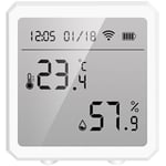 WiFi temperatur- och fuktighetssensor smart home inomhus termometer display datum digital tuya detektor