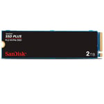 SanDisk SSD Plus 2TB M.2 NVMe SSD, Internal SSD, PCIe Gen 3, M.2 2280, easy installation, 3 Year Warranty