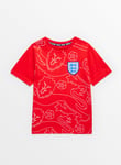 Tu Official FA England Red Football Crest T-Shirt 13 years Years male