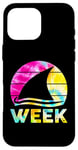 iPhone 16 Pro Max 2025 Week Retro Shark Fin Lover Sea Ocean Animal Summer Trip Case