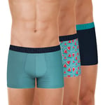 Athena Homme Easy Fun sous-vêtement, Bleu/Imprime Pasteques/Marine, XL EU