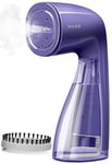 HiLIFE Steamer for Clothes, 1100W Clothes Steamer, Fast Wrinkle Removal with Large 300ml Tank, Ideal for All Fabrics, Easy to Use, Compact and Portable Travel Garment Steamer (Sapphire Purple)