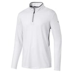 Puma Rotation 1/4 Zip Pull Homme Bright White FR : L (Taille Fabricant : L)