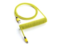 Cablemod Classic - Tastaturkabel - Usb (Hann) Til 24 Pin Usb-C (Hann) - 1.5 M - Rullet Sammen - Dominator Yellow (Yellow On Black)