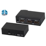 shiverpeaks shiverpeaks professional switch hdmi, 2 entrées, 1 sortie noir noir Noir