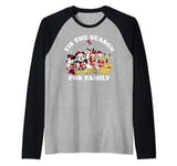 Disney Mickey And Friends Noël Season For Family Manche Raglan