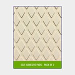 Treadmaster Halkskyddsmatta / halkskydd båt Anti-Slip Diamond Pattern (PSA) White Sand, 412 x 203 3 mm, 2-pack