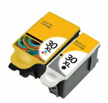 2 x Ink Cartridges Kodak 30XL Non-OEM for ESP C315 C310 C110 C115 Hero 3.1 5.1