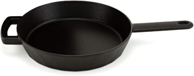 HearthStone Cookware - Diamond Enamelled cast Iron Frying pan, Satin-Black, 24 