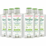 Simple Kind to Eye, Eye Makeup Remover, 6 Packs of 125ml