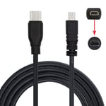 Nikon Uc-E6 Câble Usb C Vers Mini 8 Broches De Charge Et De Transfert De Données Pour Coolpix D5200 D3200 D7200 S2500 S2600 4,92 Ft/1,5 M[Q1347]