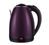 RHSMSS Electric Kettle Household Stainless Steel Water Boiler, 2L Anti-Scalding Kettle 1500W Fast Boiling Water Heater, with Automatic Power Off Function, BPA Free,H21.5 * 17.5cm,Purple
