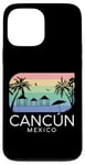 Coque pour iPhone 13 Pro Max Cancun Mexico - Vacances d'été rétro mexicaines