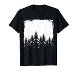 Trees Wildlife Nature Vintage Dark Forest Night Outdoor T-Shirt