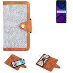 Felt Case for Lenovo Legion Phone Duel 2 Cover light grey