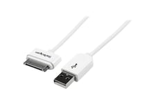 StarTech.com Apple 30-pin Dock Connector to USB Cable iPhone iPod iPad - opladnings-/dataadapter - 1 m