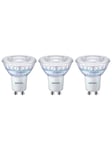 Philips LED-lyspære Spot 2,6W/922-927 (35W) 36° WarmGlow Dimmable 3-pack GU10
