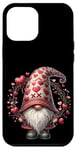 iPhone 12 Pro Max Love Gnome Valentines Day Wreath For Her With Cute Hearts Case