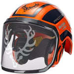 KOX - Combiné casque Protos Integral Forest Edition orange/bleu