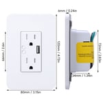 WiFi Smart Wall Socket Family Sharing Voice Control Timer Setting Power Wall Out