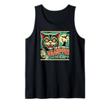 Funny Vampire Cat, Halloween, Love Cats with Attitude Tank Top