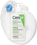 Cerave Hydrating Cream - to - Foam Cleanser for Normal to Dry Skin with Amino Ac