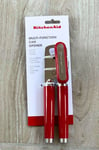 Kitchenaid Can Opener, Tin and Bottle Opener, Stainless Steel, Empire Red