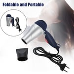 Lightweight Foldable Mini Hair Dryer Portable Adjustable Blow Dryer EU Plug GFL