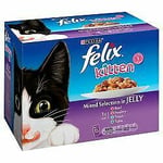 Felix Kitten Mixed Selection In Jelly 12 Pack - 100g - 573287