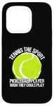 Coque pour iPhone 15 Pro Tennis Le joueur de pickleball sportif souhaite pouvoir jouer