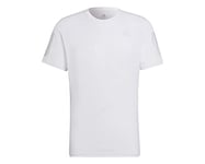 adidas Men's Own the Run Tee T Shirt, White/Reflective Silver, XL UK