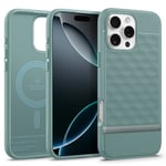 Caseology Parallax Mag for iPhone 16 Pro Max Case [Ergonomic 3D Hexa Cube] Magnetic Military Grade Drop Protection Case Cover for iPhone 16 Pro Max- Sage Green