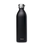 Qwetch Matt - Bouteille isotherme Noir 1 L