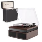 RP165D Bluetooth Record Player and Stereo Speaker System with Vinyl LP Case