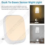 2 x Night Light with with Twilight Sensor 3-Level Brightness Adjustment UK Plug