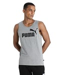 Puma ESS Tank Débardeur Homme, Medium Gray Heather, FR : S (Taille Fabricant : S)