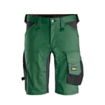 Snickers Workwear AllroundWork, arbetsshorts stretch - Skogsgrön/Svart - 068