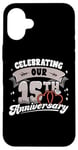 iPhone 16 Plus 15th Wedding Anniversary Celebrating 15 Years Matching Gift Case