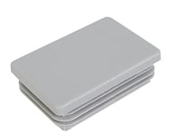 Alberts 657765 Capuchon Poteau métallique | Gris | PVC | 60 x 40 mm clôture