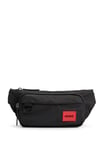 HUGO Mens Ethon 2.0N Bumbag N Recycled-material belt bag with red logo label Size One Size