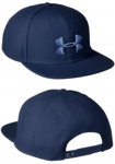 Under Armour Flat Cap Adjustable UA Flat Fit Cap Mens Navy Gym Cap Running Cap